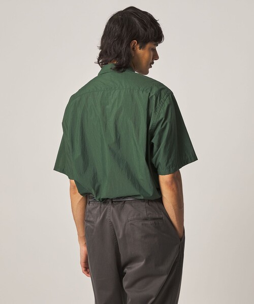 Steven Alan(スティーブンアラン)の「<Steven Alan> エアリーナイロン レギュラーカラー ショートスリーブ シャツ BOX(シャツ/ブラウス・メンズ・ブラック/ダークグリーン・XL/L/M/S)」の13枚目の写真