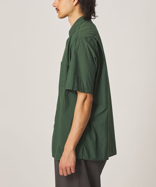 Steven Alan(スティーブンアラン)の「<Steven Alan> エアリーナイロン レギュラーカラー ショートスリーブ シャツ BOX(シャツ/ブラウス・メンズ・ブラック/ダークグリーン・XL/L/M/S)」の16枚目の写真