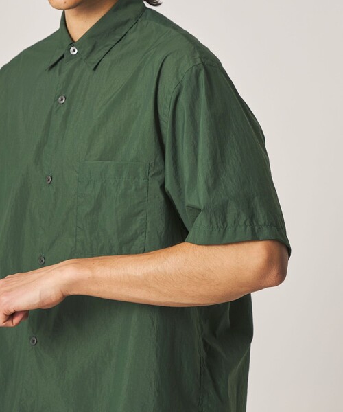 Steven Alan(スティーブンアラン)の「<Steven Alan> エアリーナイロン レギュラーカラー ショートスリーブ シャツ BOX(シャツ/ブラウス・メンズ・ブラック/ダークグリーン・XL/L/M/S)」の19枚目の写真