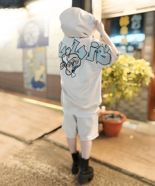 GALFY(ガルフィー)の「【別注】GA×GALFY-スウェードキラキラ半袖SETUP(セットアップ・メンズ・ブラック/アイボリー・L/XL)」の16枚目の写真