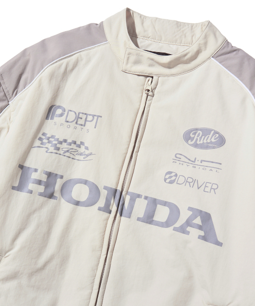 PHYPS MOTORCYCLE(フィップスモーターサイクル)の「Nylon Racing Blouson Jacket Ivory(ブルゾン・レディース・その他・X-LARGE/MEDIUM/LARGE)」の3枚目の写真