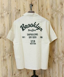 AVIREX | LINEN-COTTON S/S SHIRT 'Brooklyn'(シャツ/ブラウス)