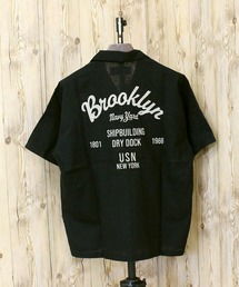 AVIREX | LINEN-COTTON S/S SHIRT 'Brooklyn'(シャツ/ブラウス)