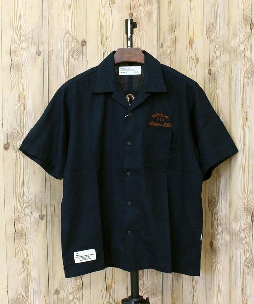 AVIREX（アヴィレックス）の「LINEN-COTTON S/S SHIRT 'Brooklyn'（シャツ/ブラウス・メンズ・ネイビー/ブラック/アイボリー・XL/XXL/M/L）」の12枚目の写真