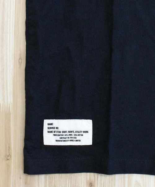 AVIREX（アヴィレックス）の「LINEN-COTTON S/S SHIRT 'Brooklyn'（シャツ/ブラウス・メンズ・ネイビー/ブラック/アイボリー・XL/XXL/M/L）」の18枚目の写真