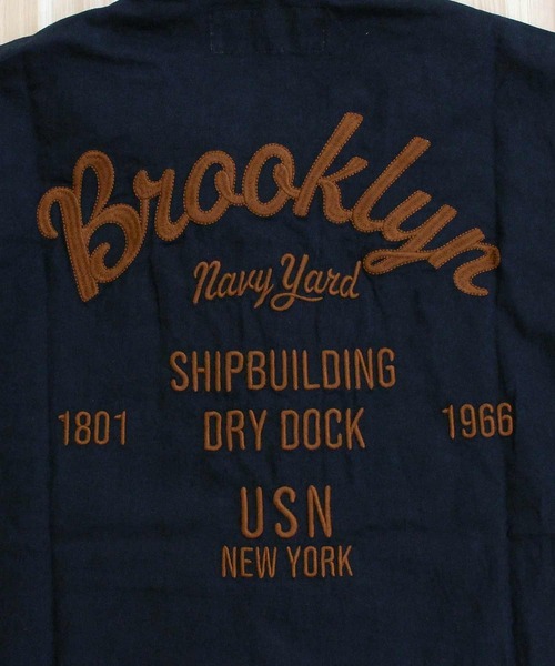 AVIREX（アヴィレックス）の「LINEN-COTTON S/S SHIRT 'Brooklyn'（シャツ/ブラウス・メンズ・ネイビー/ブラック/アイボリー・XL/XXL/M/L）」の22枚目の写真