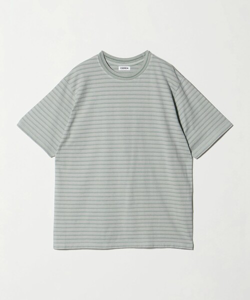 Coohem(コーヘン)の「<COOHEM> BORDER T-SHIRT/Tシャツ(Tシャツ/カットソー・メンズ・ライトグレー/イエロー/ネイビー・L/M)」の2枚目の写真