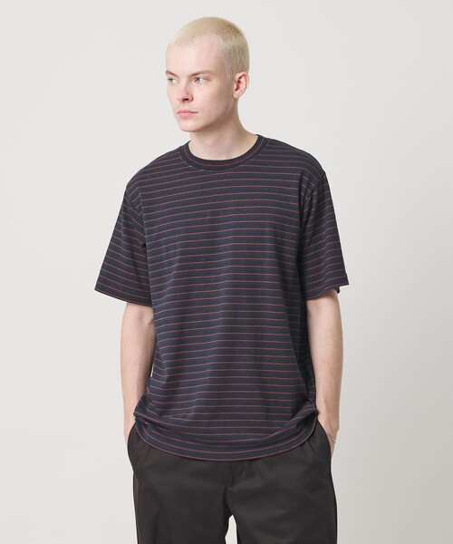 Coohem(コーヘン)の「<COOHEM> BORDER T-SHIRT/Tシャツ(Tシャツ/カットソー・メンズ・ライトグレー/イエロー/ネイビー・L/M)」の6枚目の写真