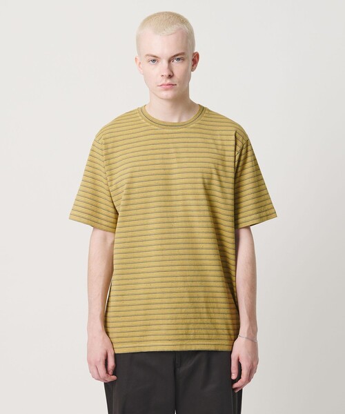 Coohem(コーヘン)の「<COOHEM> BORDER T-SHIRT/Tシャツ(Tシャツ/カットソー・メンズ・ライトグレー/イエロー/ネイビー・L/M)」の8枚目の写真