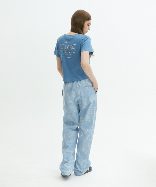 KRUXH(クルクス)の「ピグメントナイスクロップTダストブルー(Tシャツ/カットソー・レディース・その他・1/2)」の3枚目の写真