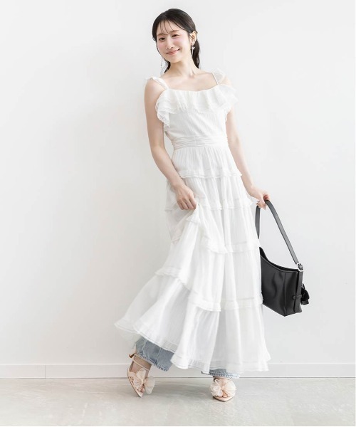 RANDA(ランダ)の「ワイドバレルレッグパンツ(その他パンツ・レディース・アイボリー/ライトブルー/ブルー・0/1)」の10枚目の写真
