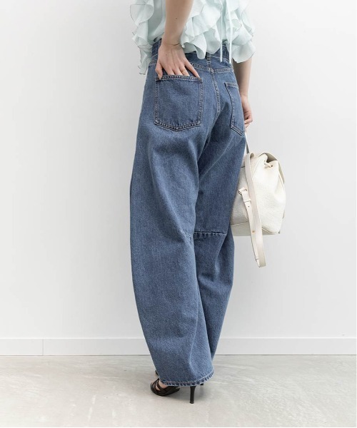 RANDA(ランダ)の「ワイドバレルレッグパンツ(その他パンツ・レディース・アイボリー/ライトブルー/ブルー・0/1)」の12枚目の写真