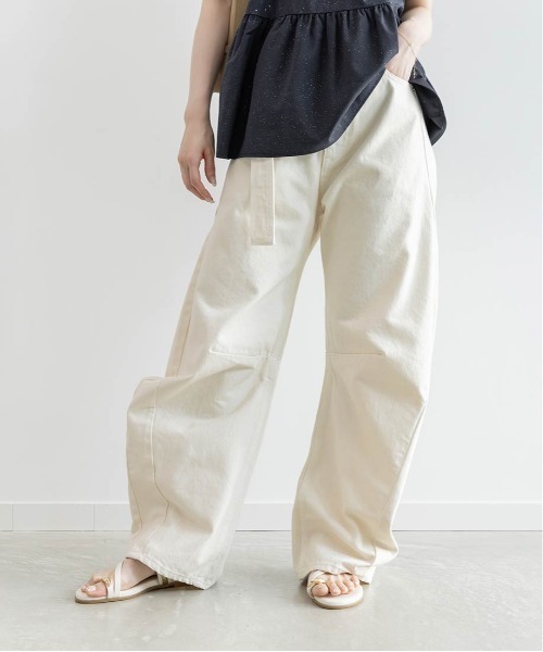 RANDA(ランダ)の「ワイドバレルレッグパンツ(その他パンツ・レディース・アイボリー/ライトブルー/ブルー・0/1)」の17枚目の写真
