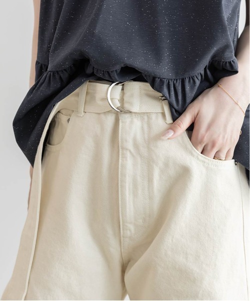 RANDA(ランダ)の「ワイドバレルレッグパンツ(その他パンツ・レディース・アイボリー/ライトブルー/ブルー・0/1)」の18枚目の写真