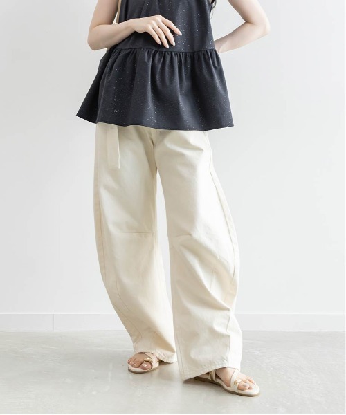 RANDA(ランダ)の「ワイドバレルレッグパンツ(その他パンツ・レディース・アイボリー/ライトブルー/ブルー・0/1)」の19枚目の写真