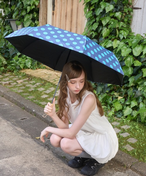 晴雨兼用】ドット柄傘/dot pattern umbrella（折りたたみ傘