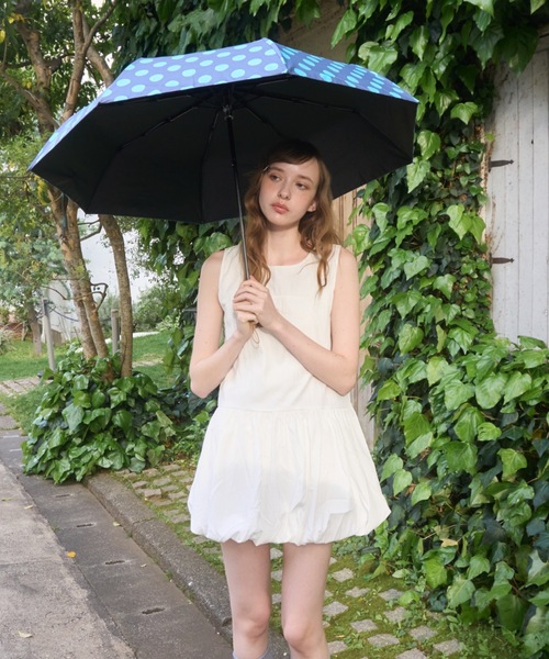 Birthday room(バースデイルーム)の「【晴雨兼用】ドット柄傘/dot pattern umbrella(折りたたみ傘・レディース・グレー/ブラック/ミント・FREE)」の9枚目の写真