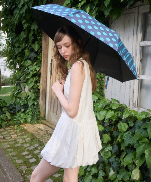 Birthday room(バースデイルーム)の「【晴雨兼用】ドット柄傘/dot pattern umbrella(折りたたみ傘・レディース・グレー/ブラック/ミント・FREE)」の10枚目の写真