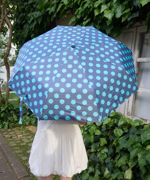 Birthday room(バースデイルーム)の「【晴雨兼用】ドット柄傘/dot pattern umbrella(折りたたみ傘・レディース・グレー/ブラック/ミント・FREE)」の13枚目の写真