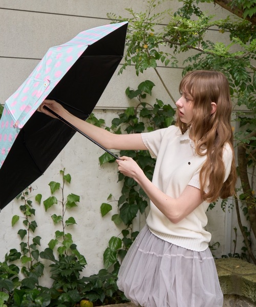 Birthday room(バースデイルーム)の「【晴雨兼用】ドット柄傘/dot pattern umbrella(折りたたみ傘・レディース・グレー/ブラック/ミント・FREE)」の20枚目の写真