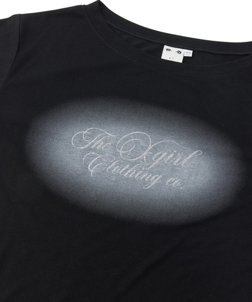 X-girl(エックスガール)の「SCRIPT LOGO ONE SHOULDER L/S TEE(Tシャツ/カットソー・レディース・ホワイト/ブラック/オリーブ・ONE SIZE)」の6枚目の写真