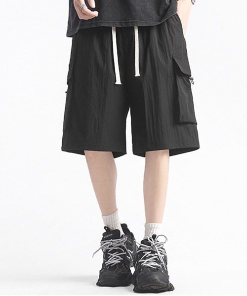 KELVIN(ケルヴァン)の「Loose Cargo Shorts ルーズカーゴショーツ(その他パンツ・メンズ・ブラック・MEDIUM/LARGE)」の5枚目の写真