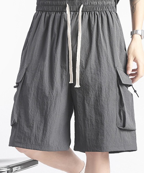 KELVIN(ケルヴァン)の「Loose Cargo Shorts ルーズカーゴショーツ(その他パンツ・メンズ・ブラック・MEDIUM/LARGE)」の6枚目の写真