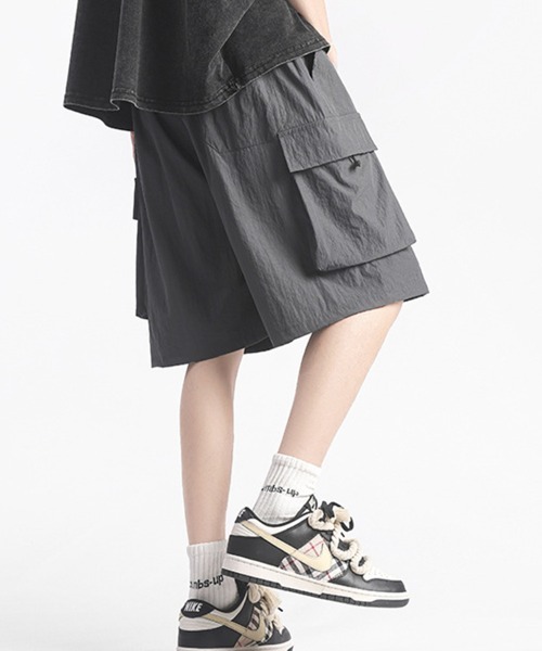 KELVIN(ケルヴァン)の「Loose Cargo Shorts ルーズカーゴショーツ(その他パンツ・メンズ・ブラック・MEDIUM/LARGE)」の8枚目の写真