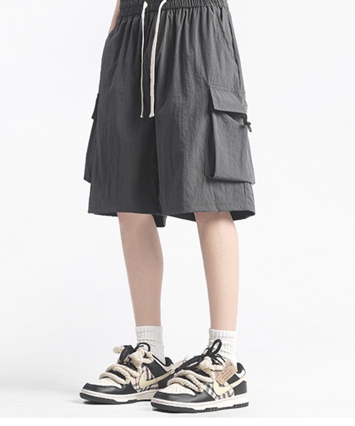KELVIN(ケルヴァン)の「Loose Cargo Shorts ルーズカーゴショーツ(その他パンツ・メンズ・ブラック・MEDIUM/LARGE)」の10枚目の写真