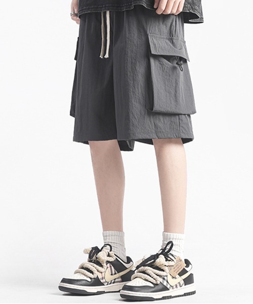 KELVIN(ケルヴァン)の「Loose Cargo Shorts ルーズカーゴショーツ(その他パンツ・メンズ・ブラック・MEDIUM/LARGE)」の12枚目の写真