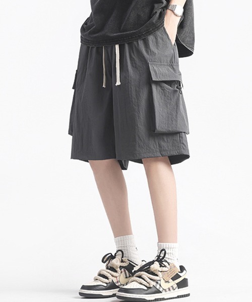 KELVIN(ケルヴァン)の「Loose Cargo Shorts ルーズカーゴショーツ(その他パンツ・メンズ・ブラック・MEDIUM/LARGE)」の13枚目の写真