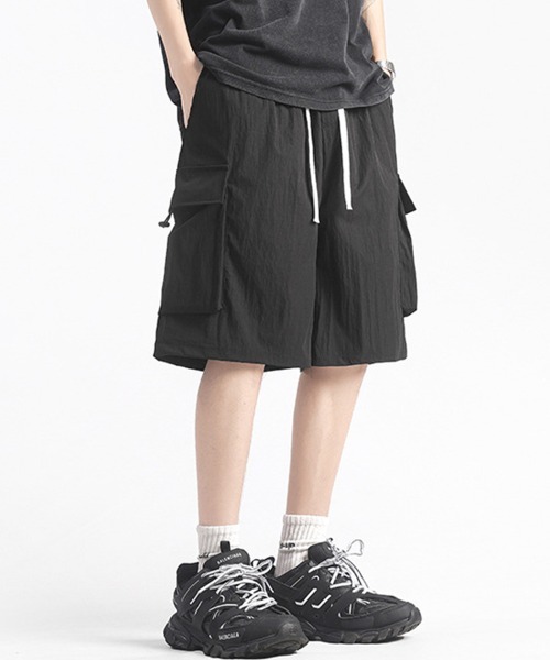 KELVIN(ケルヴァン)の「Loose Cargo Shorts ルーズカーゴショーツ(その他パンツ・メンズ・ブラック・MEDIUM/LARGE)」の19枚目の写真