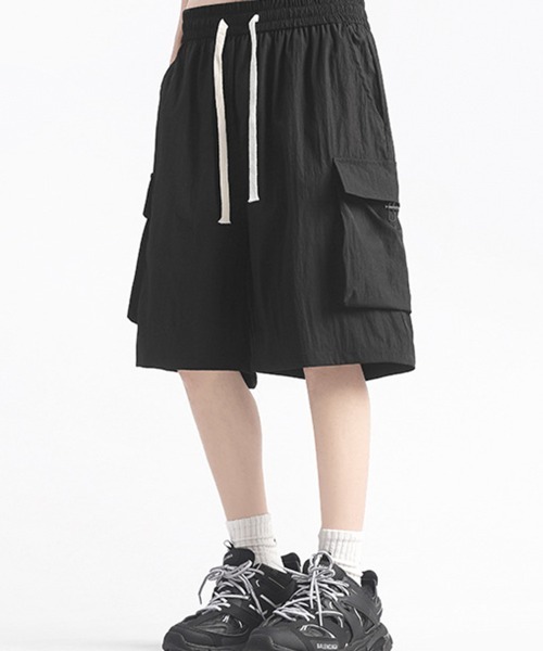 KELVIN(ケルヴァン)の「Loose Cargo Shorts ルーズカーゴショーツ(その他パンツ・メンズ・ブラック・MEDIUM/LARGE)」の22枚目の写真