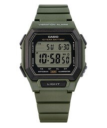 CASIO デジタル腕時計 本体 グリーン デジタル腕時計（グリーン・カーキ/緑色系・スクエア・正方形