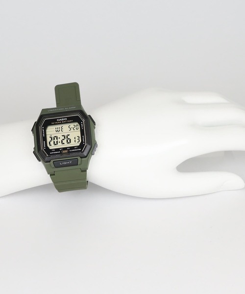 CASIO(カシオ)の「CASIO Collection / W-738H-3AJF(デジタル腕時計・メンズ・オリーブ・FREE)」の13枚目の写真