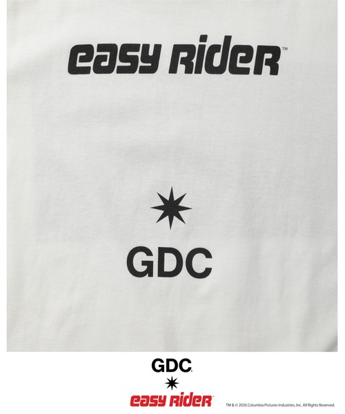 GDC（ジーディーシー）の「【Easy Rider×GDC】Jorney Tee（Tシャツ/カットソー・メンズ・ホワイト/ブラック・SMALL/MEDIUM/LARGE/X-LARGE）」の3枚目の写真