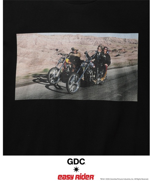 GDC（ジーディーシー）の「【Easy Rider×GDC】Jorney Tee（Tシャツ/カットソー・メンズ・ホワイト/ブラック・SMALL/MEDIUM/LARGE/X-LARGE）」の6枚目の写真