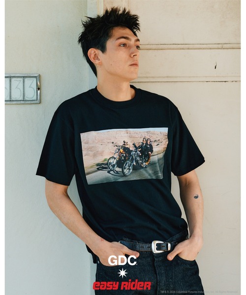 GDC（ジーディーシー）の「【Easy Rider×GDC】Jorney Tee（Tシャツ/カットソー・メンズ・ホワイト/ブラック・SMALL/MEDIUM/LARGE/X-LARGE）」の9枚目の写真