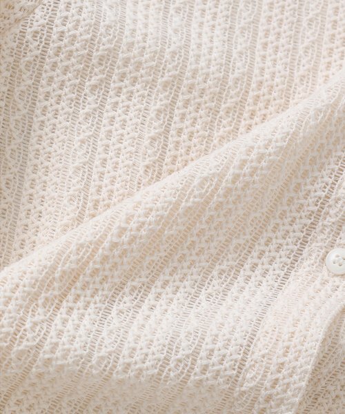 NOIRER(ノイア)の「コットンレースシャツ(アイボリー)(シャツ/ブラウス・メンズ・その他・50/52/48)」の6枚目の写真
