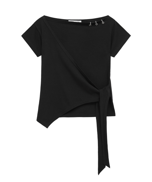 Midnight Move(ミッドナイトムーブ)の「tie ey t (black)(Tシャツ/カットソー・レディース・その他・FREE)」の2枚目の写真