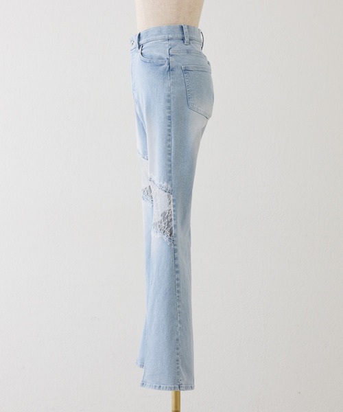 one after another NICE CLAUP（ワンアフターアナザーナイスクラップ）の「【Lace Collection】レースコレデニム（デニムパンツ・レディース・グレー/ブルー・SMALL/MEDIUM）」の21枚目の写真