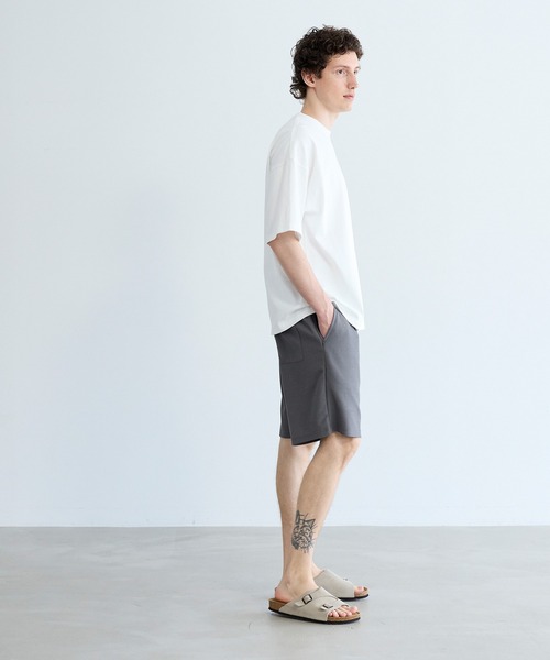 coca(coca)(コカ)の「変形鹿の子サイドZIP付きショートパンツ(その他パンツ・メンズ・チャコール/ネイビー/ブラック・L/M/XL)」の11枚目の写真