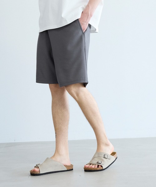 coca(coca)(コカ)の「変形鹿の子サイドZIP付きショートパンツ(その他パンツ・メンズ・チャコール/ネイビー/ブラック・L/M/XL)」の12枚目の写真