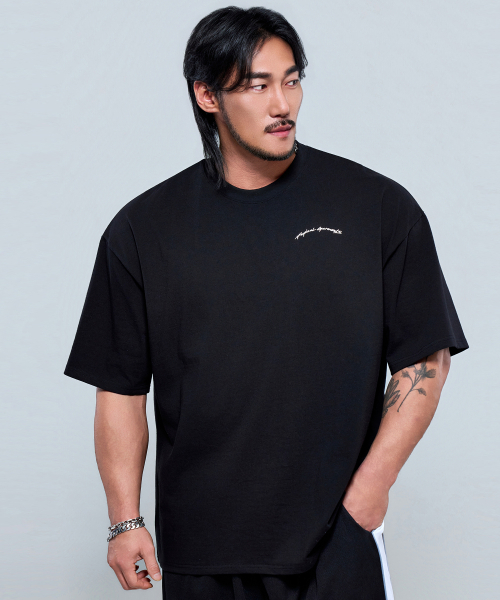 PHYSICAL GARMENTS（フィジカルガーメンツ）の「P2623 バックレタリングアドショルダーフィット半袖 [3COLOR]（Tシャツ/カットソー・メンズ・ダークグリーン/ホワイト/ブラック・LARGE/MEDIUM/XX-LARGE/X-LARGE）」の21枚目の写真