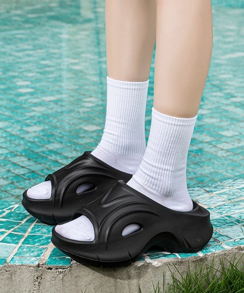 Miniministore(ミニミニストア)の「厚底サンダル 美脚スリッパ 軽量 韓国風(サンダル・レディース・ベージュ/オフホワイト/ブラック・M/S/L)」の18枚目の写真