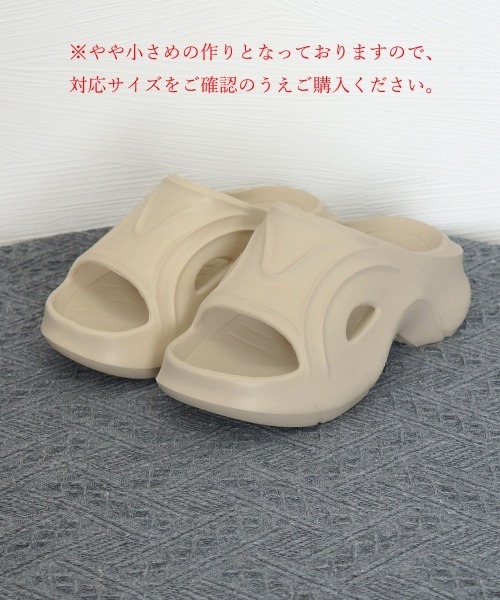 Miniministore(ミニミニストア)の「厚底サンダル 美脚スリッパ 軽量 韓国風(サンダル・レディース・ベージュ/オフホワイト/ブラック・M/S/L)」の11枚目の写真