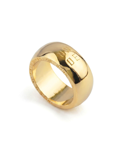 NONENON（ノンノン）の「PLUMP RING 2 [GOLD]（リング・レディース・その他・SMALL/MEDIUM/LARGE）」の2枚目の写真