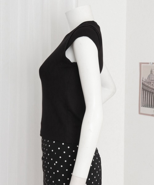 Miniministore（ミニミニストア）の「半袖Tシャツ クロップド丈 丸首 夏服（Tシャツ/カットソー・レディース・ブラック/グレー・L/M/S）」の15枚目の写真