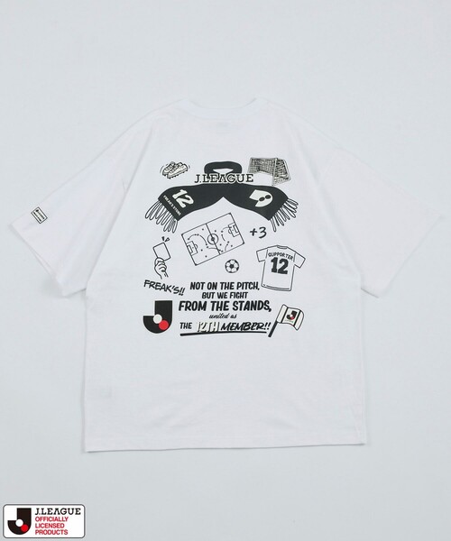 FREAK'S STORE(フリークスストア)の「J.LEAGUE × FREAK’S STORE別注 SUPPORTERS SHORT SLEEVE TEE【Jリーグオフィシャル】 / Jリーグ 別注 Tシャツ(Tシャツ/カットソー・メンズ・ホワイト/チャコールグレー・X-LARGE/LARGE/MEDIUM/SMALL)」の15枚目の写真