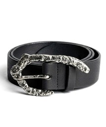 NO ID. | 【NO ID.】Molten Buckle Leather Belt / モルテン バックル レザー ベルト(ベルト)